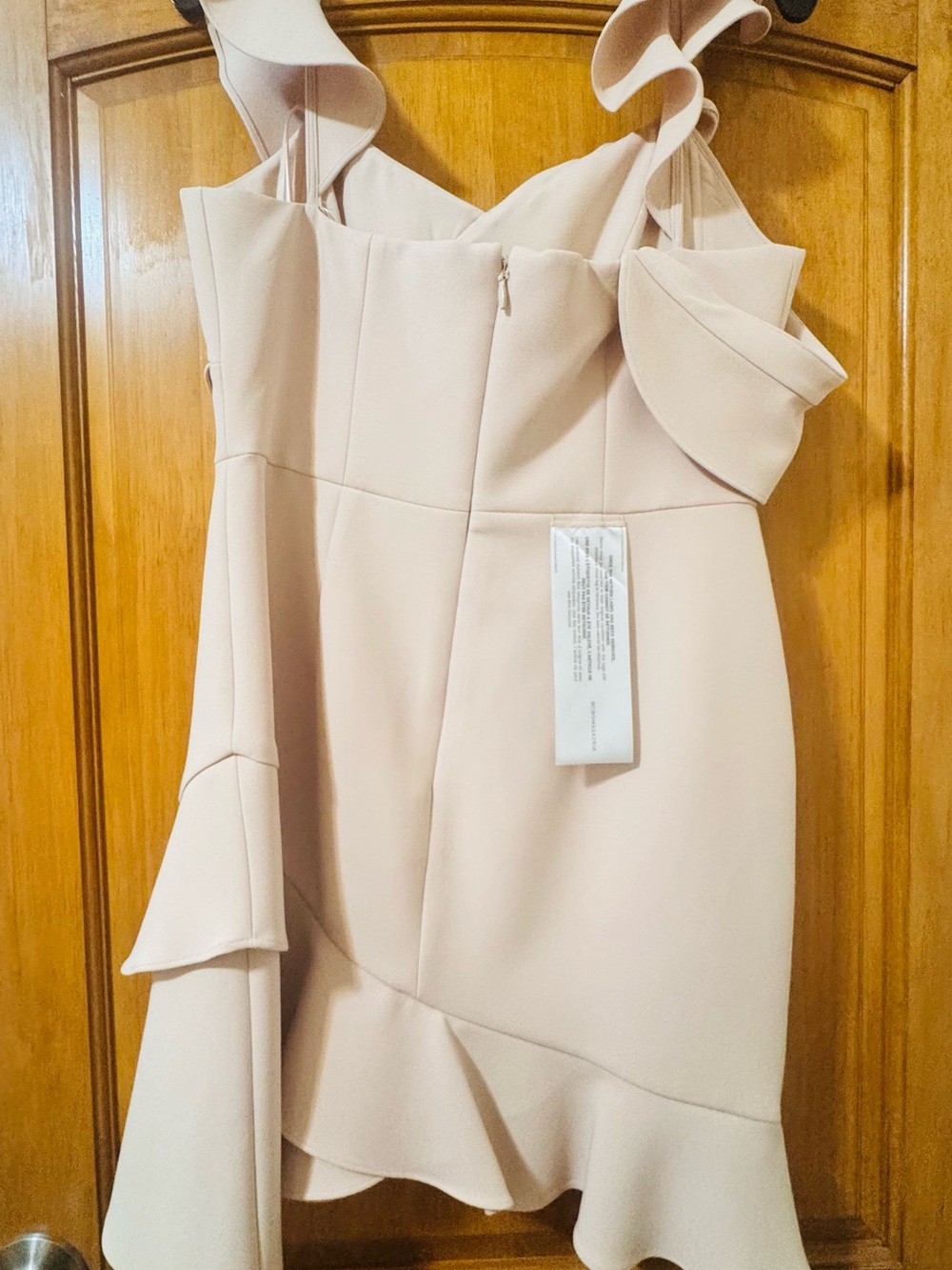 BCBGMaxAzria Cream Ruffle Mini Dress - Picture 2 of 4
